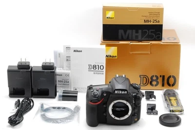 [Top MINT] Nikon D810 Body Digital SLR Camera Black 36.3 MP FROM JP US Duty Incl - Image 1 of 4