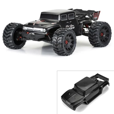 Pro-Line Racing 1/5 precortado Ford F-100 Bash Armor carrocería negra Kraton 8S PRO361118 Foto 1 de 4