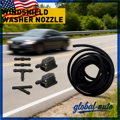 Windshield Washer Nozzles 4-Hole Spray Jet Replacement for Cars SUVs Trucks Foto 1 de 4