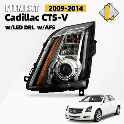 HID/Xenon Headlight For 2009-2014 Cadillac CTS-V Projector Left Driver Side - Image 1 of 2