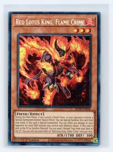 Red Lotus King, Flame Crime Secret Rare Battles of Legend: Terminal Revenge BLTR - Bild 1 von 2