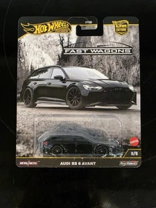 Vagones rápidos Hot Wheels Car Culture 2025 AUDI RS 6 AVANT CHASE #0/5 - Imagen 1 de 3