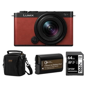 Panasonic LUMIX S9 Camera, Crimson Red w/18-40mm f/4.5-6.3 Lens,w/Included Value - Picture 1 of 10