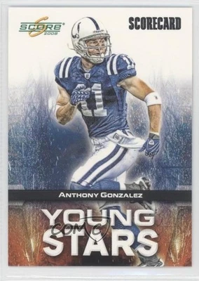 2008 Score Young Stars Scorecard /999 Anthony Gonzalez #YS-2 - Image 1 of 2