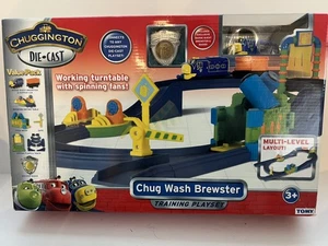Chuggington DieCast Chug Wash Brewster Train Playset-Box Has wear - Picture 1 of 6