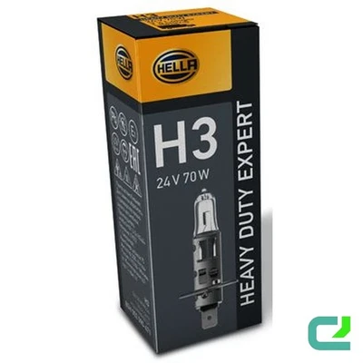 Glühlampe Fernscheinwerfer 24 V 70 W H3 PK22s glasklar HELLA HEAVY DUTY EXPERT - Bild 1 von 4