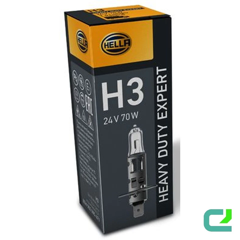 Glühlampe Fernscheinwerfer 24 V 70 W H3 PK22s glasklar HELLA HEAVY DUTY EXPERT - Bild 1 von 4