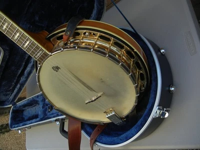 FENDER 5-String Banjo (FB-59?) - INCL Accessories + new Crossrock Hard Case - Image 1 of 4