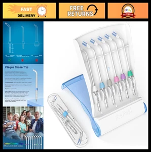 Water Flosser Ersatzköpfe & Plektren - 8 Plaque Chaser Tips + Cases - Bild 1 von 7