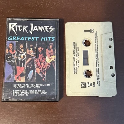 RICK JAMES Greatest Hits (1986) Cassette Tape, Motown 5382MC, Funk, Super Freak Foto 1 de 4