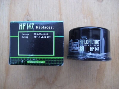 Filtro de aceite Hiflo (HF147) Yamaha YFM700/XP500/Kymco 500MXU nuevo stock antiguo Foto 1 de 2