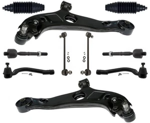 Front Lower Arms Ball Joints Sway Bar Links & Tie Rods Fits Kia Optima 2011-2015 - Picture 1 of 7