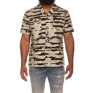 Billionaire Boys Club BB Tiger Camo SS Woven - Picture 1 of 4