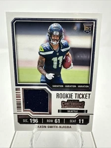 Jaxon Smith-Njigba 2023 Panini Contenders Rookie Ticket Patch Variation #TS17V - Picture 1 of 2