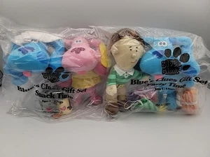 1998 Tyco Viacom Blue Clues Gift Set Snack Time / Party Time Plush New In Pkg - Picture 1 of 24
