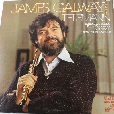 James Galway Plays Telemann Vinyl LP RCA Red Seal Flute 1979 Good Condition - Image 1 of 4