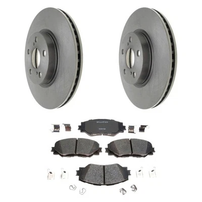 For Toyota Corolla 09-19 Raybestos R-Line Plain Front Brake Kit w Ceramic Pads Foto 1 de 4