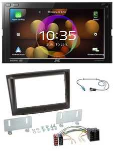 JVC DAB MP3 2DIN Bluetooth USB Autoradio für Fiat Doblo ab 15 schwarz - Bild 1 von 10