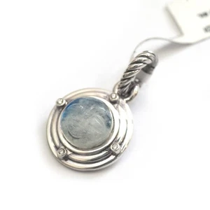 DAVID YURMAN New Ladies Moon Charm Enhancer in Diamond Silver and Moonstone - Picture 1 of 12