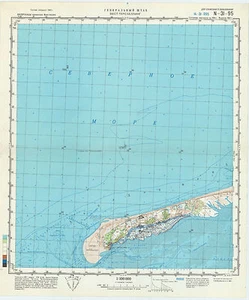 Mapa topográfico militar soviético ruso - WEST TERSCHELLING (Países Bajos), 1987 - Imagen 1 de 3