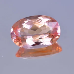 Natural imperial Topaz 9.60 Ct Oval Stunning FLAWLESS Certified Gemstone - Picture 1 of 6