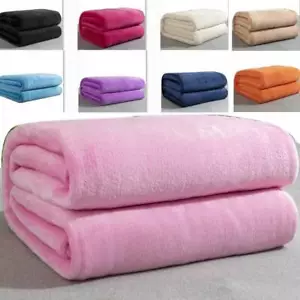 Soft Thin Blankets Sheets Bed Use or Rest Keep Warm 1/1.8/2/2.4m - Picture 1 of 16