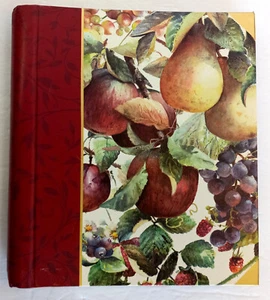 Greeting Card Organizer Address Book Spiral Bound Dayspring Cards Fruit Theme - Picture 1 of 18