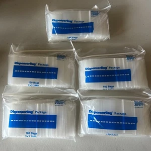 500 2" x 2" Zip Seal Lock Bags 2Mil Clear Slide Reclosable 2x2 Baggies Zippit - Picture 1 of 2