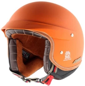 AXOR “Retro Jet West” DOT Certified Motorcycle Helmet with Peak - Picture 1 of 34