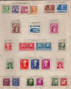 LOTE SUECIA, YV # 283/306 EN ÁLBUM, MH, ALGUNOS DE ELLOS ESTÁN ADHERIDOS A LA HOJA - Imagen 1 de 1