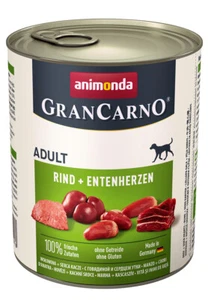 animonda GranCarno Adult Rind + Entenherzen 6x 800 g Hundefutter Nassfutter - Bild 1 von 1