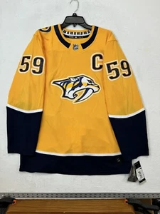 Men’s Roman Josi Nashville Predators Jersey Yellow Adidas size (46) Small - NWT - Picture 1 of 9