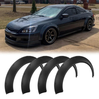 4.5" Fender Flares Flexible Wide Body Kit Wheel Arches For Honda Accord Civic - image 1 of 4