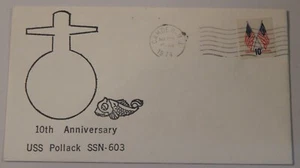 USS Pollack (SSN 603) 10th birthday May 26 1974 Camden New Jersey - Picture 1 of 2