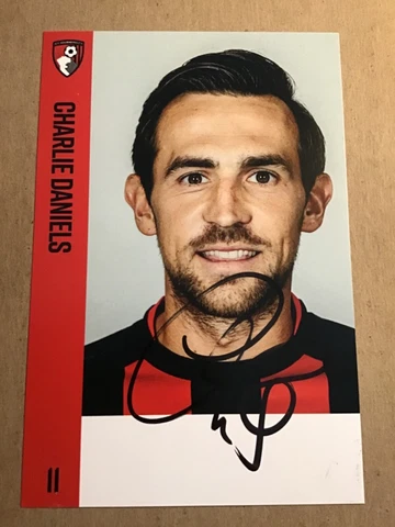 Charlie Daniels, England 🏴 AFC Bournemouth 2017/18 hand signed Cover