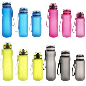BPA Free Sports Water Bottle Big Capacity Wide Mouth Fitness Travel Water Bottle - Picture 1 of 33