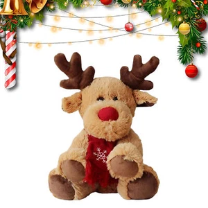 11.8 Inches Elk Plush Stuffed Animal, Christmas Plush Toy For Kids Doll Toy - Picture 1 of 8