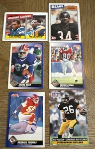 Lot Of 6 NFL Football Cards Incld 1987 Topps Walter Payton #46 Chicago Bears HOF - Picture 1 of 2
