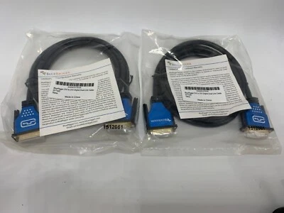 (2 Pack) 6FT DVI to DVI-D Cable, Bi-Directional Adapter, Male to Male, 1080p - Image 1 of 3