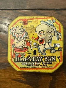 Clown und Schwein Groschen-ein-Tag Bank - seltene Groschenbank "E" - Bild 1 von 7