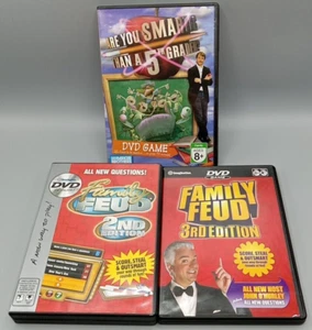 Are You Smarter Than a 5th Grader, Family Feud 2nd & 3rd Editions DVD Game Lot 3 - Picture 1 of 13