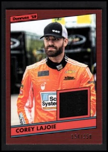 2019 Donruss Retro Relics '86 Red #86CL Corey LaJoie FIRESUIT Relic card 154/250 - Picture 1 of 2