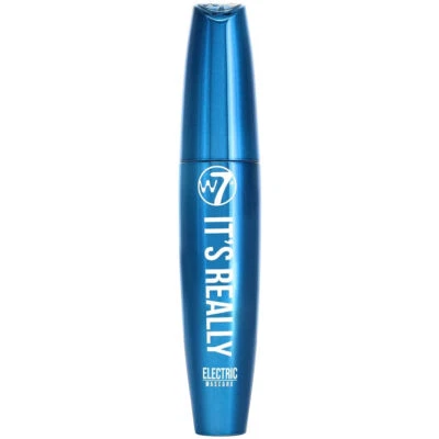 W7 COSMETICS W7 It's Really Electric Blue Mascara - Longer Lashes Fancy Dress Thick Brush 80s
