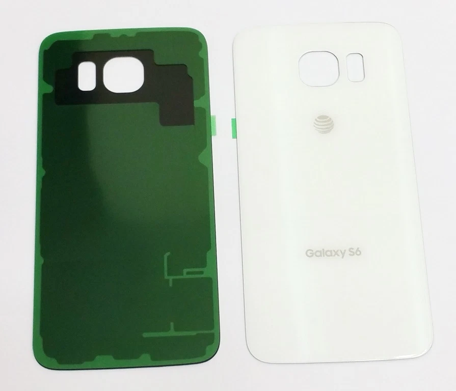 Cubierta trasera de vidrio de batería OEM para Samsung Galaxy S6 AT&T G920A ~ blanco perla Foto 1 de 1