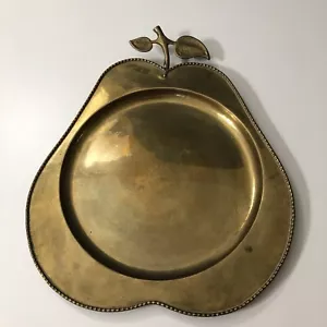Brass Tray - Vintage Tray - Pear Shape Tray - Picture 1 of 5