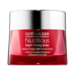 Estee Lauder Nutritious Super-Melograno Radiant Energy crema notte/maschera 1,7 oz - Foto 1 di 3