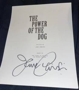 Jane Campion signed Power of the Dog script screenplay poster photo Oscars - Picture 1 of 1