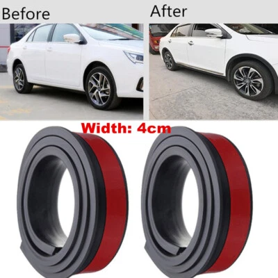 Car Fender Flares Wheel Eyebrow Arch Extension Protector Moulding Trim Strip Foto 1 de 4