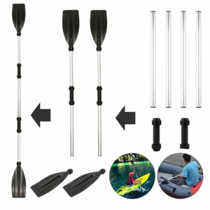 2pcs Aluminum Detachable Afloat Kayak Paddle Oars Boat Rafting Canoe Paddle-.- - Picture 1 of 12