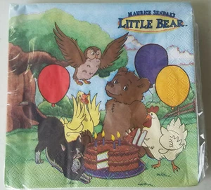 Vintage 1999 The Little Bear 16 Pack Birthday 3-Ply Luncheon Napkins - Picture 1 of 2